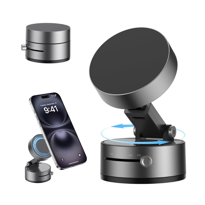 Mag Grip Titan - Soporte Magnético con Rotación 360 y Magsafe (Compatible con iPhone y Android)