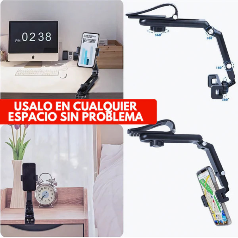 Road Grip 1080 - Soporte Multifuncional para Vehículos con Rotación 1080°