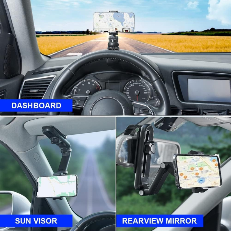 Road Grip 1080 - Soporte Multifuncional para Vehículos con Rotación 1080°