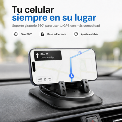 Dash Grip 360 – Soporte de Celular para Carro Compatible con iPhone y Android
