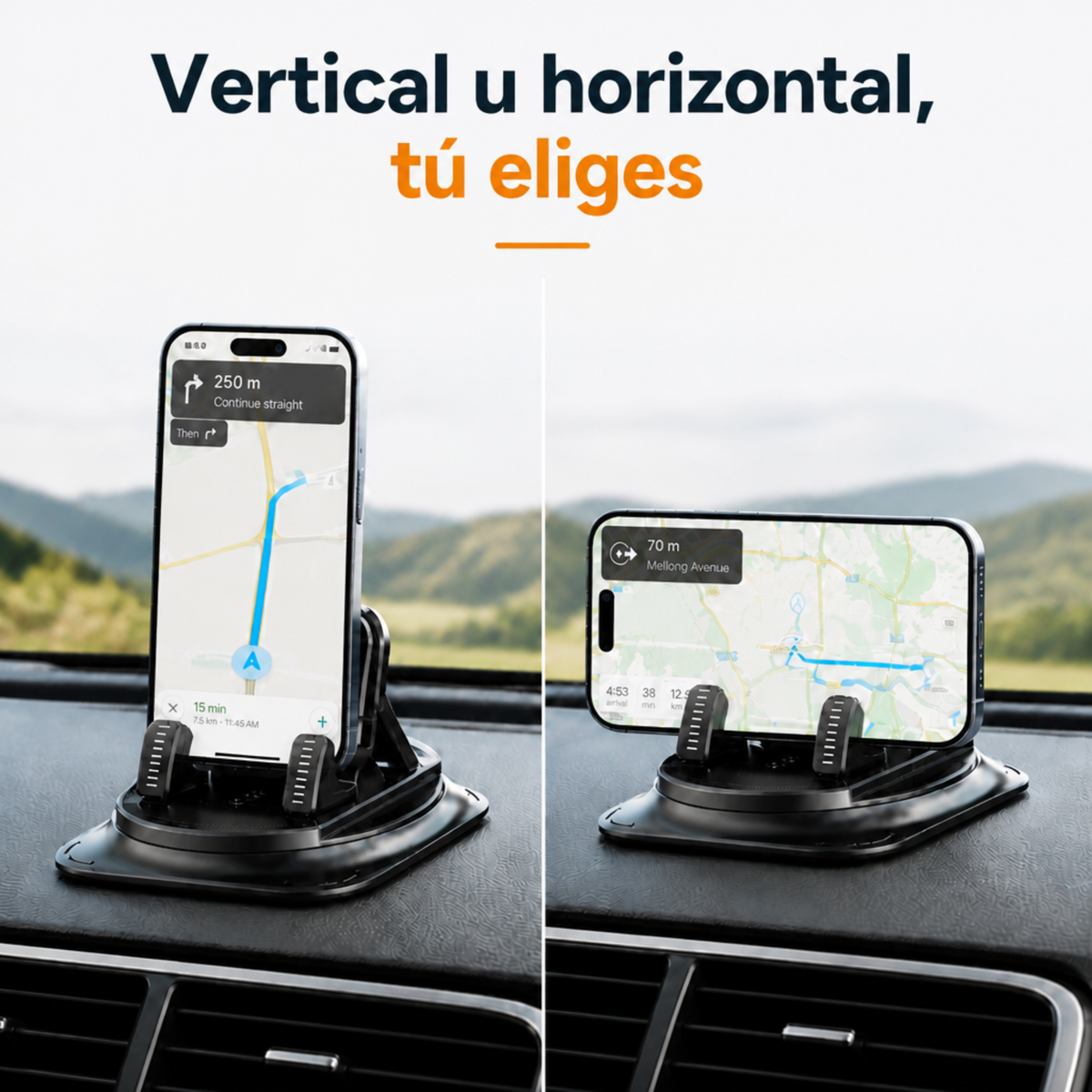 Dash Grip 360 – Soporte de Celular para Carro Compatible con iPhone y Android