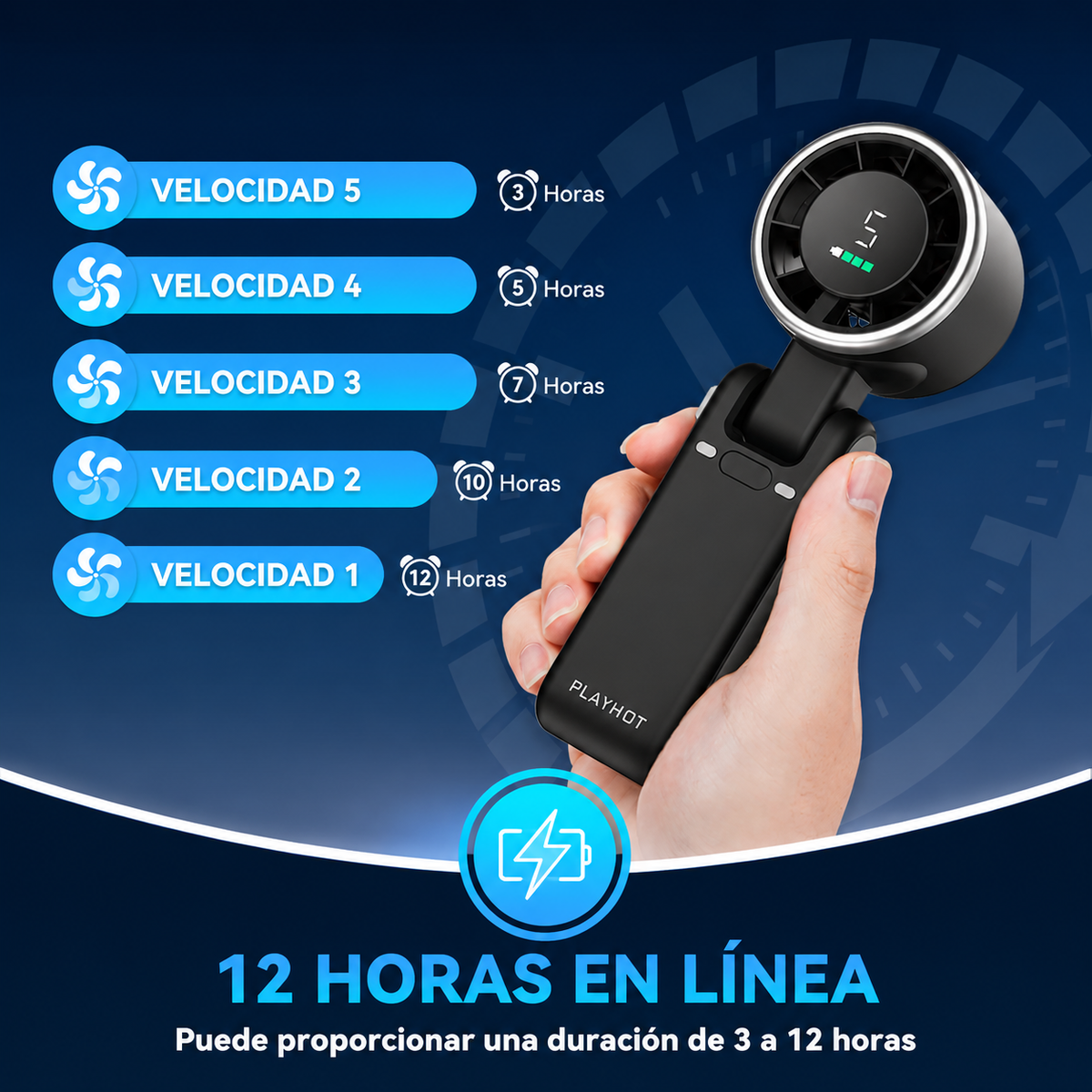 Cool Breeze | Abanico Turbo Portátil 3 en 1