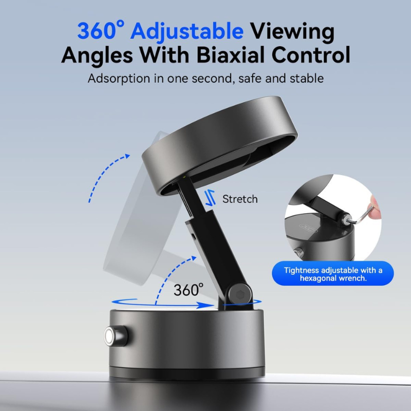 Mag Grip Titan - Soporte Magnético con Rotación 360 y Magsafe (Compatible con iPhone y Android)
