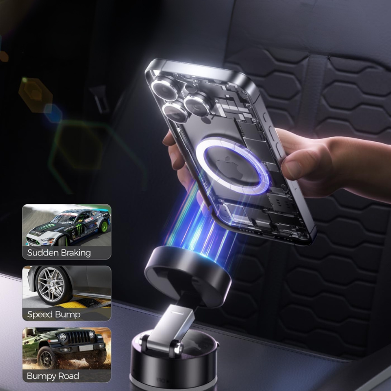 Mag Grip Titan - Soporte Magnético con Rotación 360 y Magsafe (Compatible con iPhone y Android)