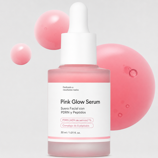 Pink Glow Serum | Suero Facial con Péptidos, Niacinamida y ADN de Salmón