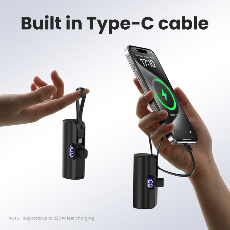 Snap n Charge - Cargador Portátil 2 en 1