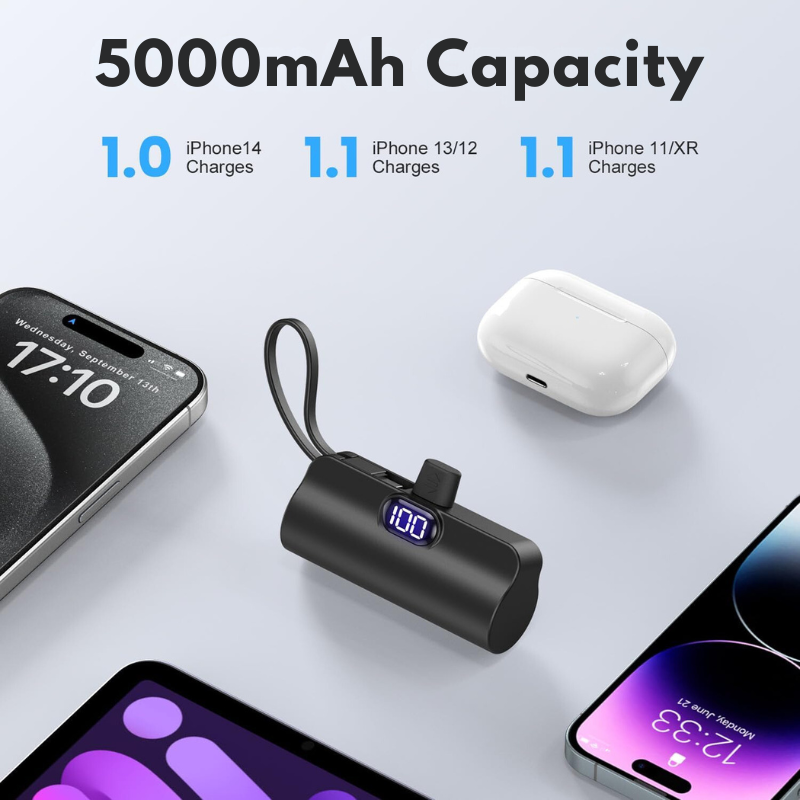 Snap n Charge - Cargador Portátil 2 en 1