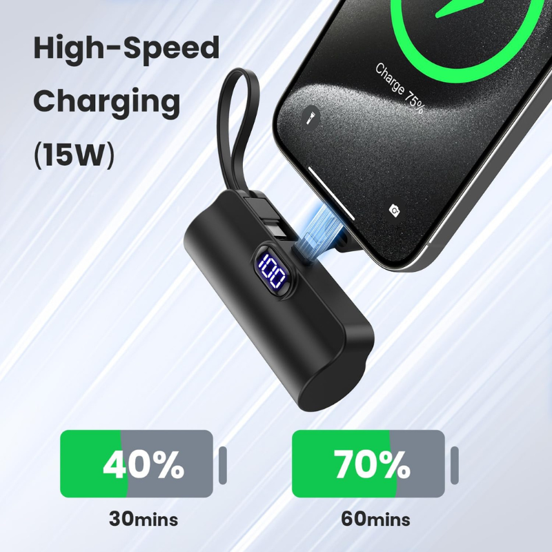 Snap n Charge - Cargador Portátil 2 en 1