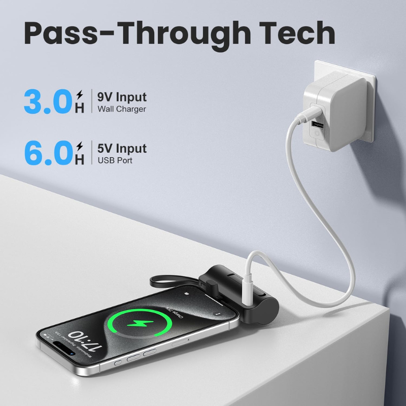 Snap n Charge - Cargador Portátil 2 en 1