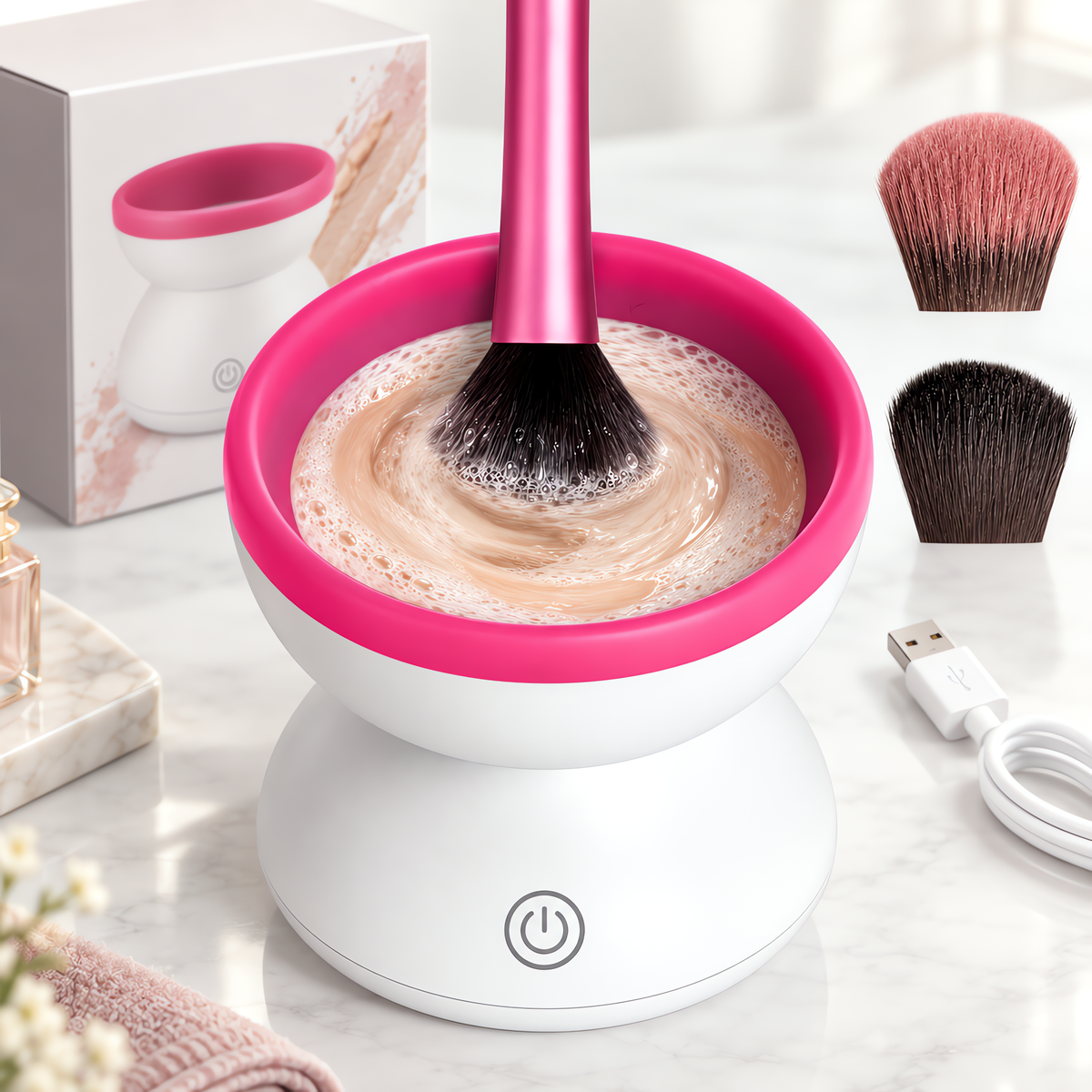 Swirl Brush - Limpiador Eléctrico de Brochas de Maquillaje