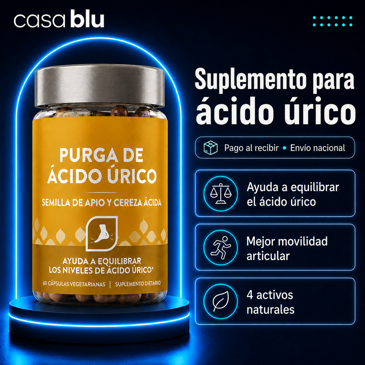 Uri Clean - Suplemento Natural para el Ácido Úrico y las Articulaciones