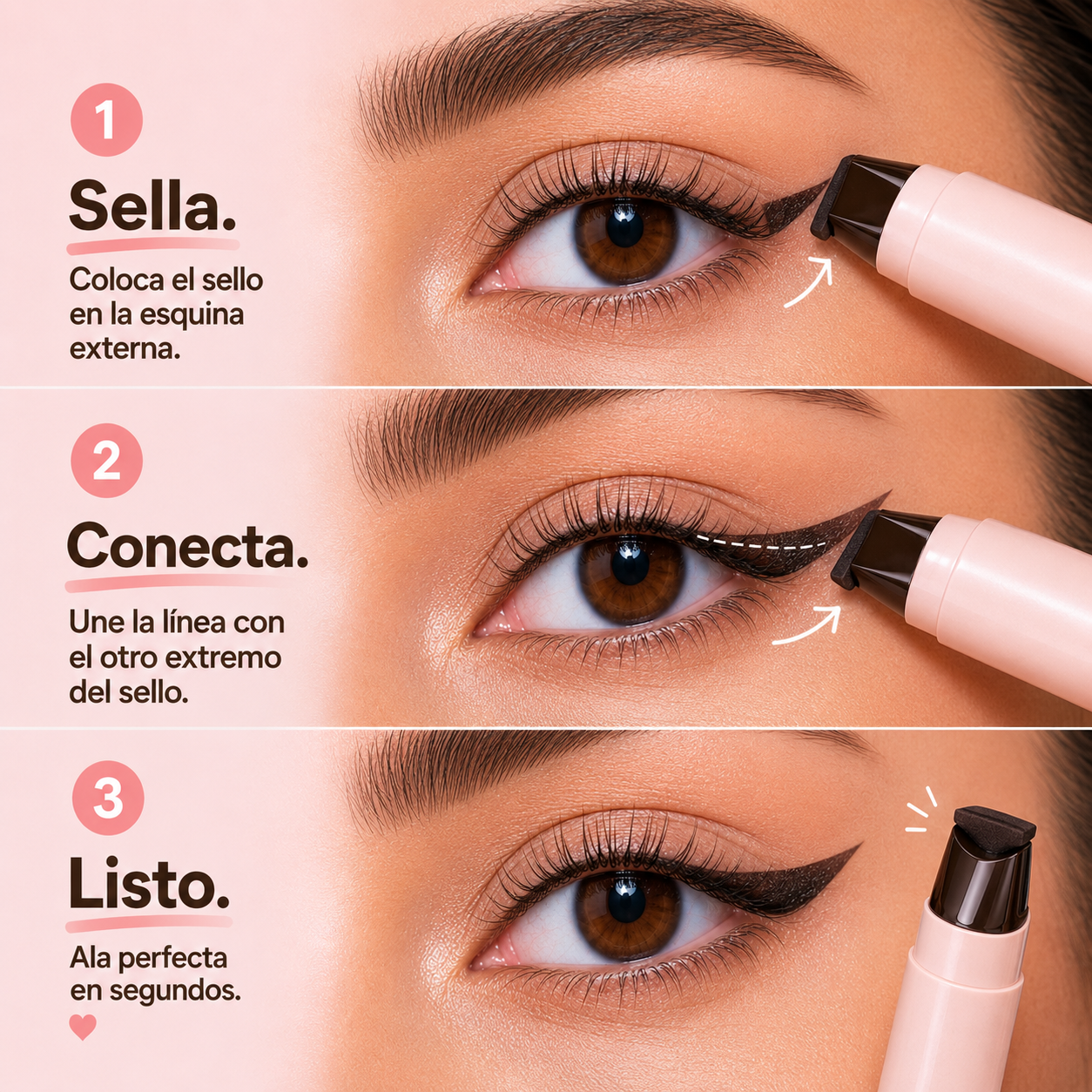 Wing Duo | Set Delineador con Sello Negro + Marrón