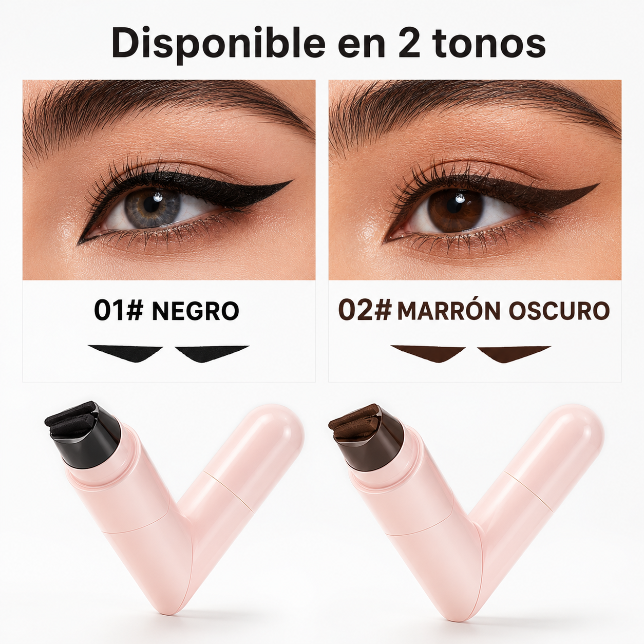 Wing Duo | Set Delineador con Sello Negro + Marrón